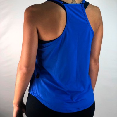 585 - Camiseta Fitness Com Alça Mariella Moda