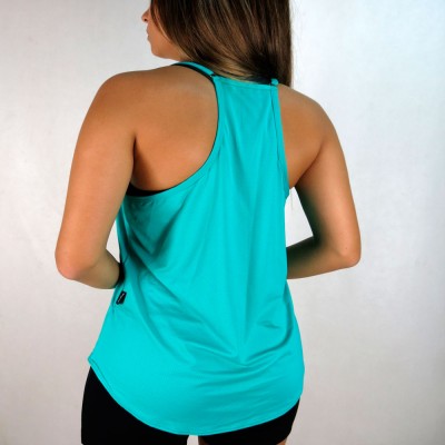 585 - Camiseta Fitness Com Alça Mariella Moda