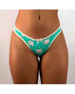  Calcinha Tanga Algodão Mariella Moda 